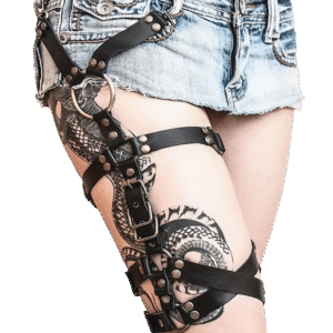 NightLush | Serpent Curve Irregular Winding Garter Belt