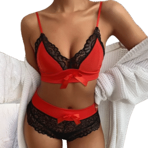 Women’s Sexy Lingerie Lace Suspenders Three-point Sexy Lingerie